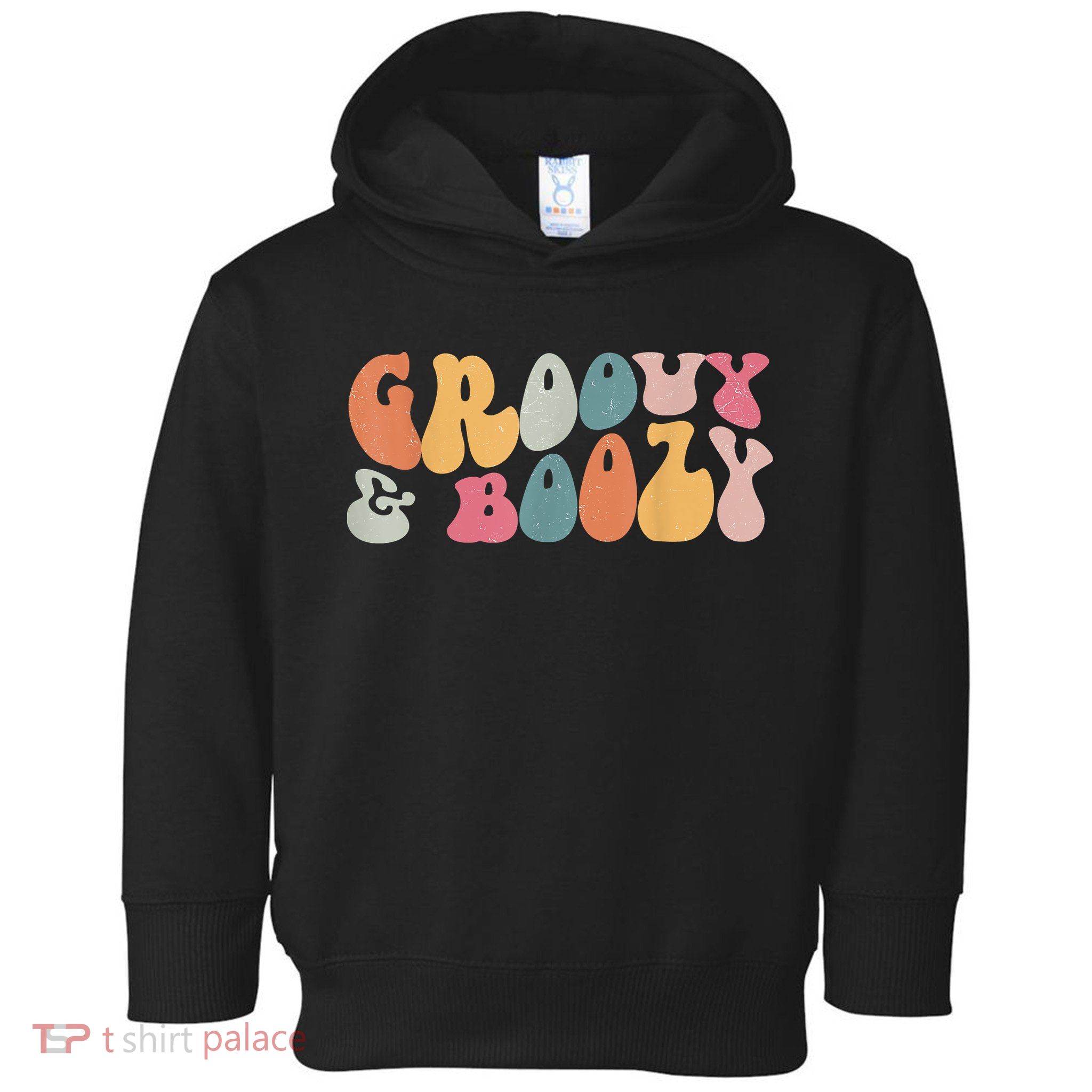 Groovy Groovy And Boozy Bachelorette Party Bridal Toddler Hoodie