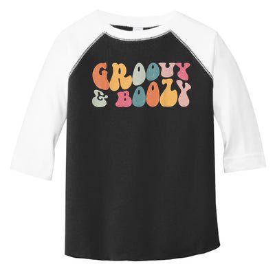Groovy Groovy And Boozy Bachelorette Party Bridal Toddler Fine Jersey T-Shirt