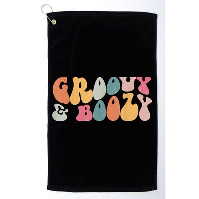 Groovy Groovy And Boozy Bachelorette Party Bridal Golf Towel