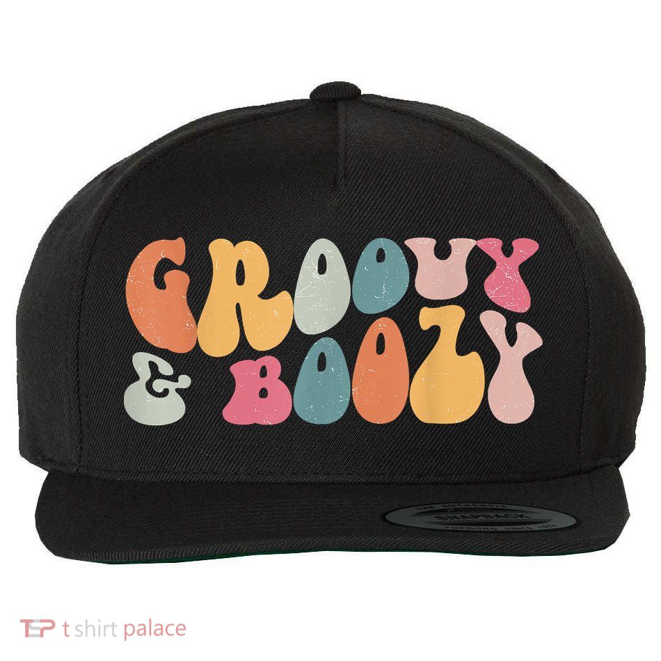 Groovy Groovy And Boozy Bachelorette Party Bridal Wool Snapback Cap