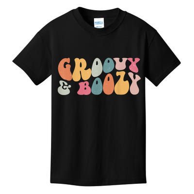 Groovy Groovy And Boozy Bachelorette Party Bridal Kids T-Shirt
