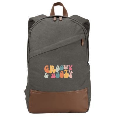 Groovy Groovy And Boozy Bachelorette Party Bridal Cotton Canvas Backpack