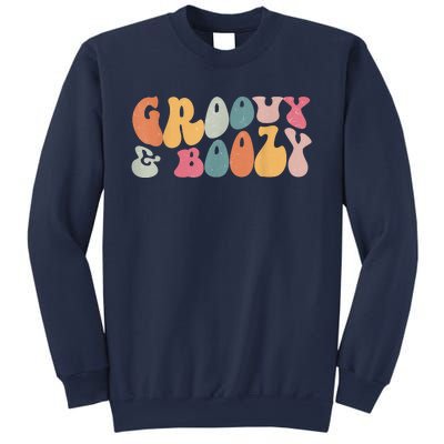 Groovy Groovy And Boozy Bachelorette Party Bridal Sweatshirt