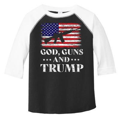 God Guns And Trump Toddler Fine Jersey T-Shirt