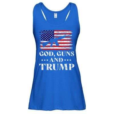 God Guns And Trump Ladies Essential Flowy Tank