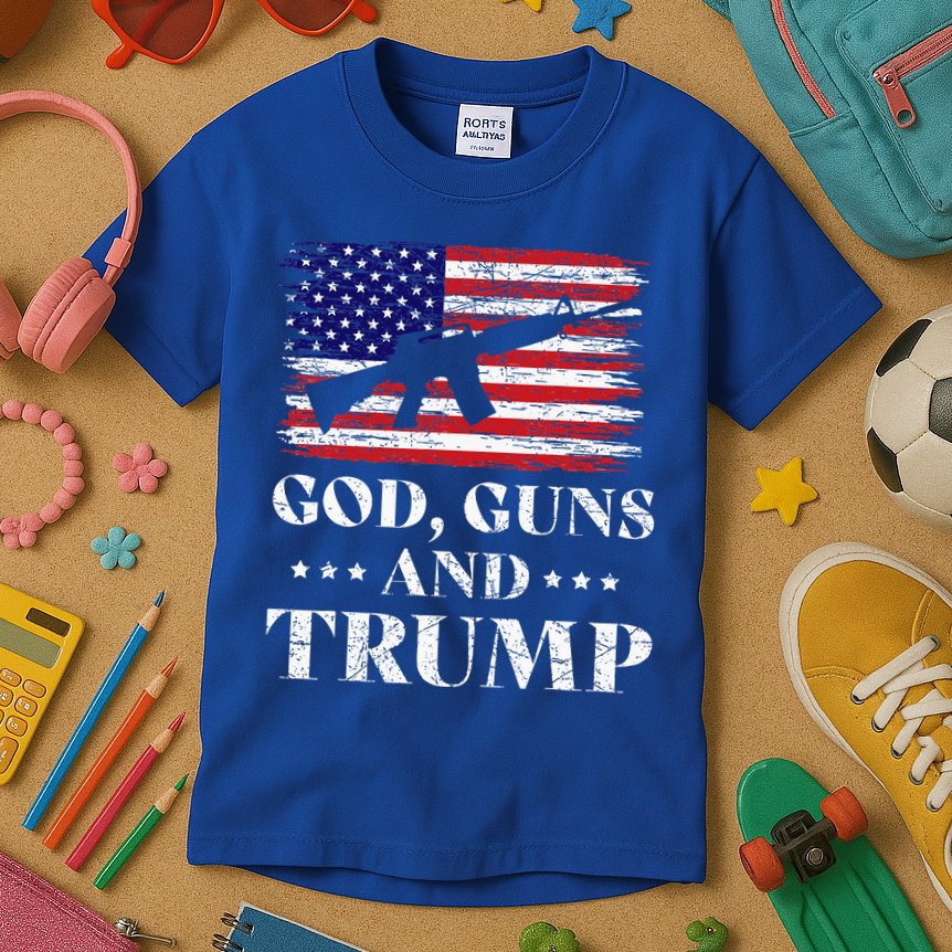 God Guns And Trump Kids T-Shirt