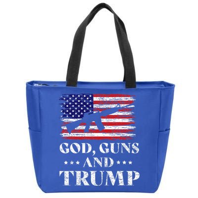 God Guns And Trump Zip Tote Bag