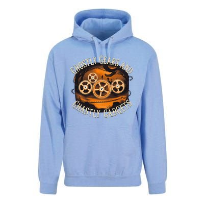 Ghostly Gears And Gadgets Mechanical Engineering Halloween Unisex Surf Hoodie