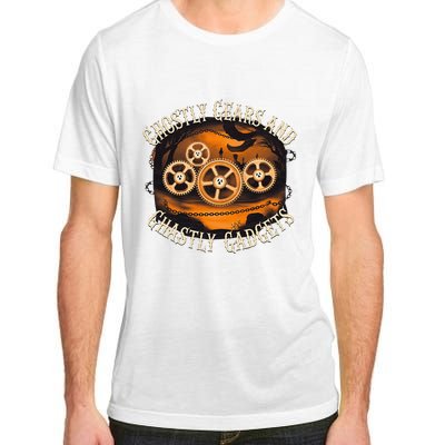 Ghostly Gears And Gadgets Mechanical Engineering Halloween Adult ChromaSoft Performance T-Shirt