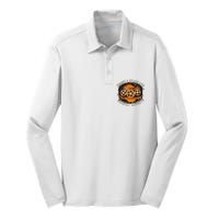 Ghostly Gears And Gadgets Mechanical Engineering Halloween Silk Touch Performance Long Sleeve Polo