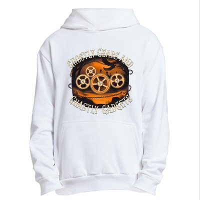 Ghostly Gears And Gadgets Mechanical Engineering Halloween Urban Pullover Hoodie