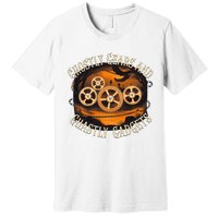 Ghostly Gears And Gadgets Mechanical Engineering Halloween Premium T-Shirt