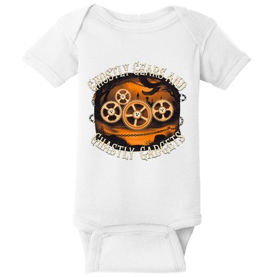 Ghostly Gears And Gadgets Mechanical Engineering Halloween Baby Bodysuit