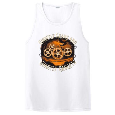 Ghostly Gears And Gadgets Mechanical Engineering Halloween PosiCharge Competitor Tank