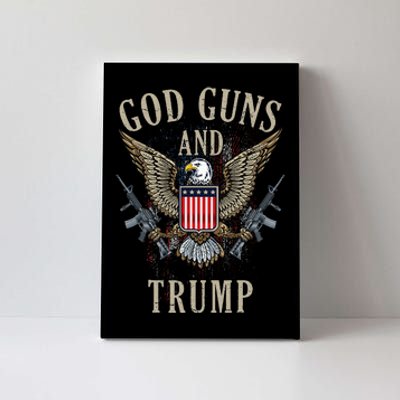 God Guns And Trump 2nd Amendment Flag Ar15 American Flag Canvas