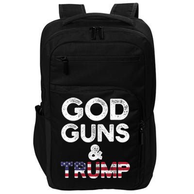 God Guns and Trump 2nd Amendment Pro Gun Hoodie Gift Impact Tech Backpack