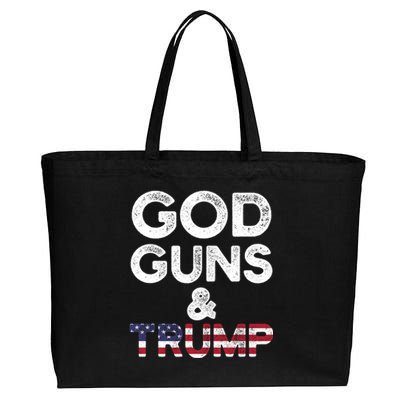 God Guns and Trump 2nd Amendment Pro Gun Hoodie Gift Cotton Canvas Jumbo Tote