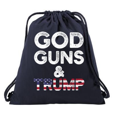 God Guns and Trump 2nd Amendment Pro Gun Hoodie Gift Drawstring Bag