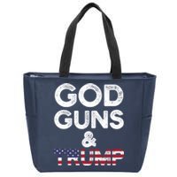 God Guns and Trump 2nd Amendment Pro Gun Hoodie Gift Zip Tote Bag