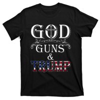 God Guns And Trump 2nd Amendment Trump 45 T-Shirt