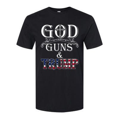 God Guns And Trump 2nd Amendment Trump 45 Softstyle CVC T-Shirt