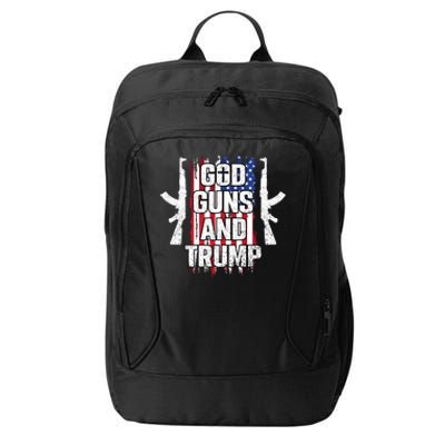 God Guns And Trump 2024 City Backpack