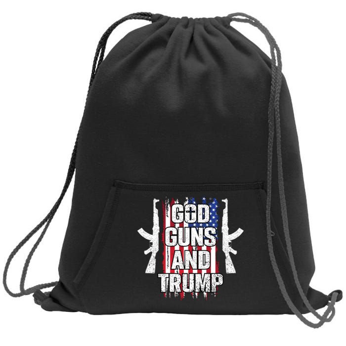 God Guns And Trump 2024 Sweatshirt Cinch Pack Bag