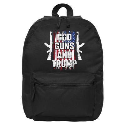 God Guns And Trump 2024 16 in Basic Backpack