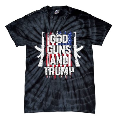 God Guns And Trump 2024 Tie-Dye T-Shirt