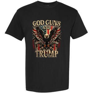 God Guns And Trump 2nd Amendment Flag Eagle American Flag Garment-Dyed Heavyweight T-Shirt