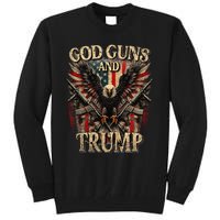 God Guns And Trump 2nd Amendment Flag Eagle American Flag Tall Sweatshirt