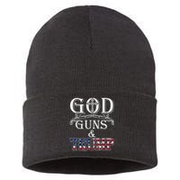 God Guns And Trump Sustainable Knit Beanie