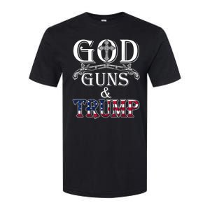 God Guns And Trump Softstyle CVC T-Shirt