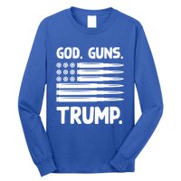 God Guns And Trump Bullet Flag Military 2nd Adt Gift Cute Gift Long Sleeve Shirt