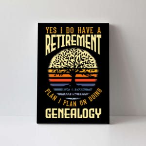 Genealogy Genealogist Ancestry Retiree Canvas