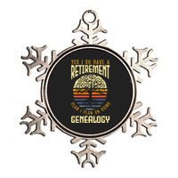 Genealogy Genealogist Ancestry Retiree Metallic Star Ornament