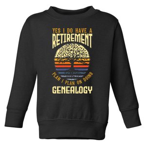 Genealogy Genealogist Ancestry Retiree Toddler Sweatshirt