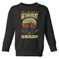 Genealogy Genealogist Ancestry Retiree Toddler Sweatshirt