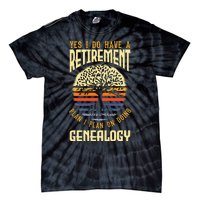 Genealogy Genealogist Ancestry Retiree Tie-Dye T-Shirt