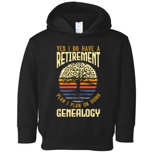 Genealogy Genealogist Ancestry Retiree Toddler Hoodie