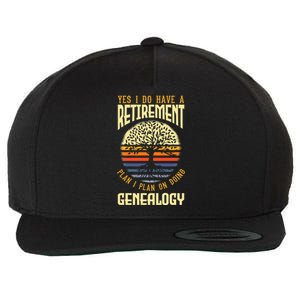 Genealogy Genealogist Ancestry Retiree Wool Snapback Cap