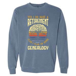 Genealogy Genealogist Ancestry Retiree Garment-Dyed Sweatshirt