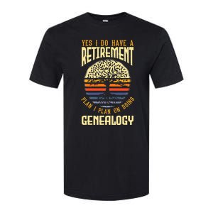 Genealogy Genealogist Ancestry Retiree Softstyle CVC T-Shirt