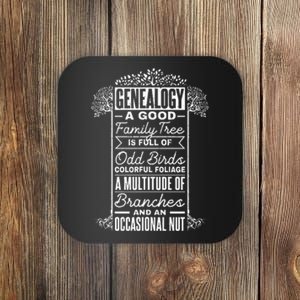 Genealogist Genealogy A Good Family Tree Family Ancestry Coaster