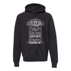 Genealogist Genealogy A Good Family Tree Family Ancestry Premium Hoodie