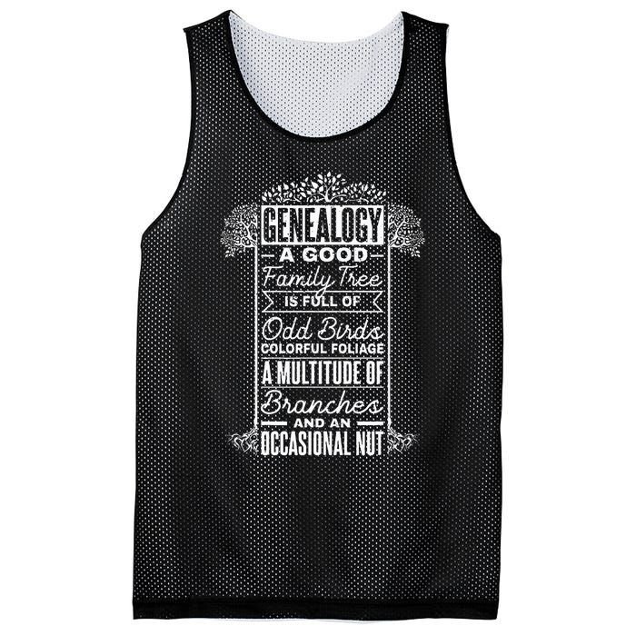 Genealogist Genealogy A Good Family Tree Family Ancestry Mesh Reversible Basketball Jersey Tank