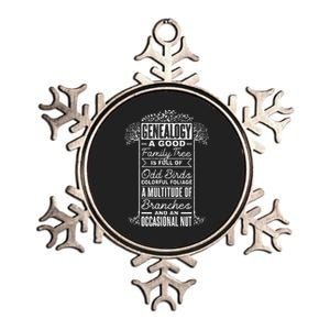 Genealogist Genealogy A Good Family Tree Family Ancestry Metallic Star Ornament