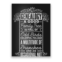 Genealogist Genealogy A Good Family Tree Family Ancestry Poster