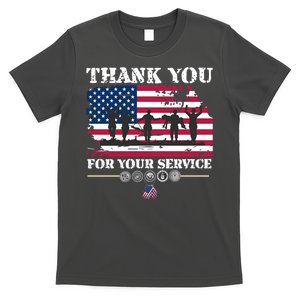 Great Gift American Flag Veterans Day Thank You For Your Service T-Shirt