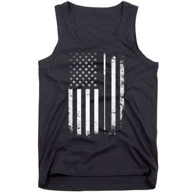 Golf Golfer American Flag Golf Flat Tank Top